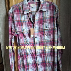 Sonoma Flannel Shirt ~ NWT ~ Medium
